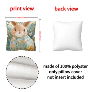 Osterei Hase dekorative Kissenbezug weich Pfirsichhaut Polyester Sofa Dekokissen Hülle