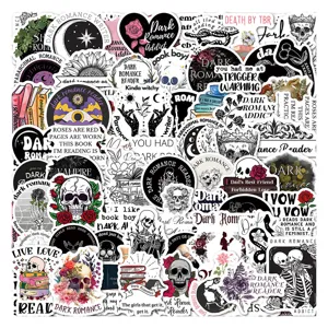 Dark romance reader sticker pack waterproof vinyl decals for laptop water bottle