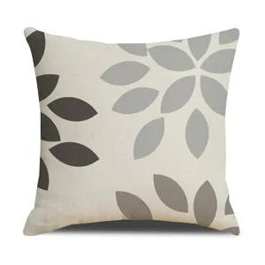 Modern minimalist linen printed cushion cover square decorative throw pillow case for sofa