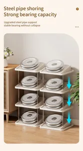 Multi-layer shoe rack home entryway storage organizer with strong bearing metal pipe support structure