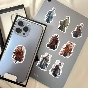 Waterproof anime historical boy stickers set for laptop tablet luggage decoration 60pcs