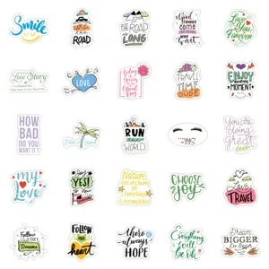 Motivational waterproof vinyl stickers pack for laptop luggage car decoration 100pcs