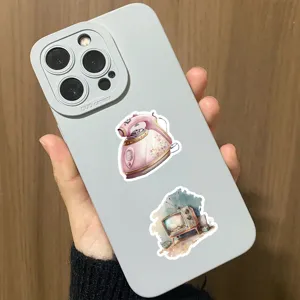 Pegatinas impermeables decorativas retro nostálgicas para teléfono, ordenador y maleta.