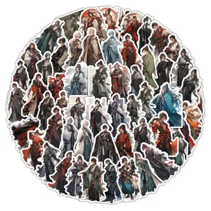 60 Pcs Ancient Chinese Anime Style Stickers Waterproof Decals for Laptop Luggage Skateboard