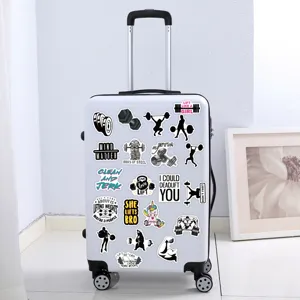 Waterproof fitness graffiti stickers for luggage laptop decoration 50pcs pack