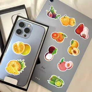 Pegatinas de frutas impermeables para fundas de teléfonos, portátiles y botellas. Adhesivos.