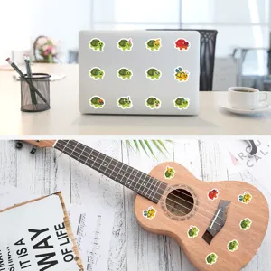 Pegatinas lindas de tortuga de dibujos animados para ordenador portátil y ukelele set