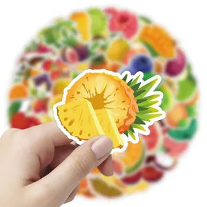 Pegatinas de frutas impermeables para funda de teléfono y portátil paquete de vinilo lindo.