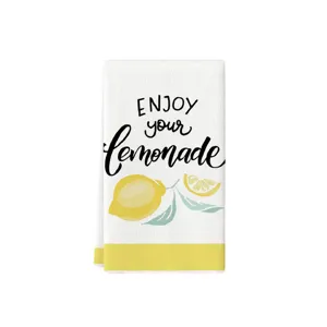 Asciugamano da cucina limone estivo panno assorbente in microfibra decorazione per la casa.