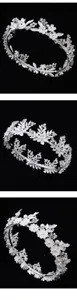Braut Silber Legierung Perle Strass Haarkrone Hochzeit Kopfbedeckung Tiara Artikel