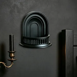 Schwarzes gotisches Wandregal 3D Bogen Wanddekoration im Gothic Stil für Zuhause