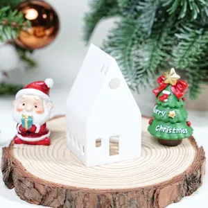 Kerst oplichtend ornament desktop kerstboom kaarslicht tafel decor product detail weergave