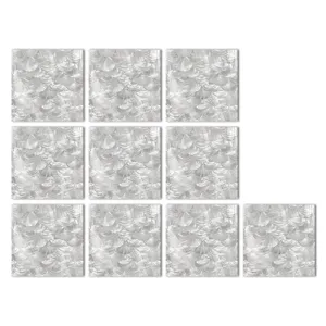 Vista detallada de adhesivos para azulejos de cristal con nácar perlado brillante, set de 10.