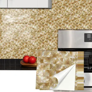 Adhesivo de azulejos de mosaico impermeable autoadesivo para salpicaderos de cocina.