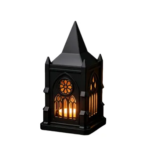 Gothic style LED candle lamp night light for festival party home room desktop decor.