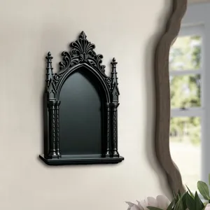 Gotische schwarze Wandregal 3D dekorative Display Ständer für Heim Party Raum Ästhetik