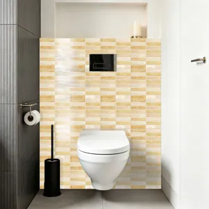 Wasserdichte selbstklebende Fliesenaufkleber für die Badezimmerwand und Deko Küchenwand.