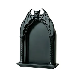 Gotisches schwarzes Fledermaus Totenkopf Bogen Regal fur Halloween Party Dekoration.