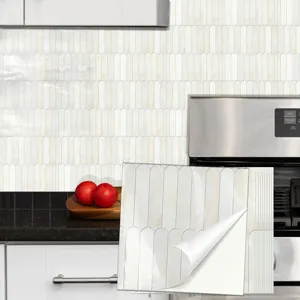 Selbstklebende Fliesenaufkleber wasserdicht Marmor Design Wandsticker fuer Kueche Backsplash