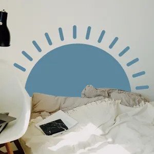 Adesivo murale mezza luna boho autoadesivo in PVC murale decorativo boho per camera