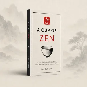 Αγγλικό Βιβλίο Ανάγνωσης Zen Healing Μινιμαλιστικό Μοτίβο Φλιτζανιού Τσాయίου Χαρτόδετο Βιβλίο Διαλογισμού για Γραφείο Σπίτι
