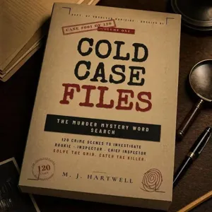 Libro di Puzzle di Ricerca di Parole di Mistero di Omicidio Libro di Gioco di Teaser Cerebrale per Adulti