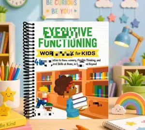 Kids Executive Functioning Workbook Spiral Bound Learning Activity Book for Children