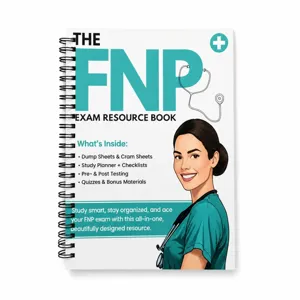 Medical Notebook Nurse FNP Exam Resource Spiral Bound Notebook Professional Nursing Study Guide Pad Journal