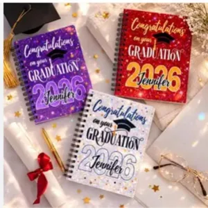 Customized 2026 Graduation Spiral Notebook A5 Planner Journal Gift for Graduate Students