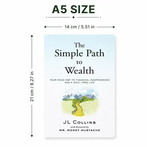 Σημειωματάριο Α5 simple path to wealth με κομψό εξώφυλλο και σαφείς διαστασεις.