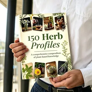 Descubre 150 perfiles de hierbas en este completo libro de referencia botánica.