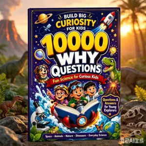 Libro di scienza per bambini 10000 perché enciclopedia rigida apprendimento e scoperta.