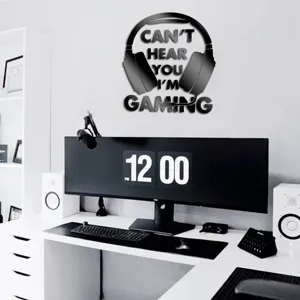 Gaming wall sticker mirror acrylic quote wall decor for kids bedroom and living room use