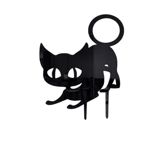 Cute cat acrylic outdoor yard garden stake decoration silhouette, perfect detail view item.