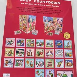 Kerstmis adventskalender kleurboek set met 24 mini schattige dieren tekenboeken bundel