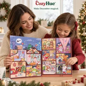 Kerst advent kalender kleurboek set met 24 mini schattige dieren vakantieboeken voor kids.