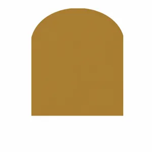 Dettaglio adesivo murale arco boho, carta da parati in PVC autoadesiva dorata minimalista.