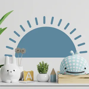 Adesivo da Parete Mezzaluna Bohemien Autoadesivo PVC Murale Minimalista Geometrico Sole Decalcomanie Per Soggiorno Camera da Letto
