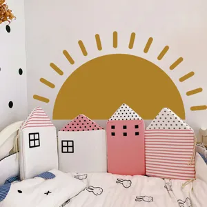 Adesivo murale boho mezzaluna adesivo PVC murale soggiorno camera da letto decorazione dettaglio
