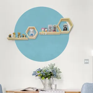 Boho style round wall sticker for living room bedroom decor, self-adhesive PVC decal.