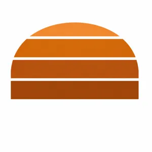 Boho minimalist sunset wall sticker semicircle art mural self-adhesive vinyl home decor