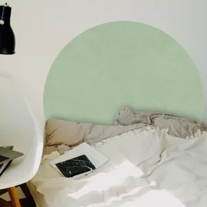 Boho semi-circle wall sticker green arch decal for bedroom living room home decor self-adhesive