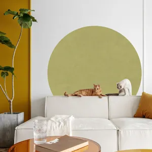 Boho wall sticker for living room and bedroom, self-adhesive PVC home decor art decal.