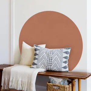 Bohemian large round wall sticker self-adhesive decal for living room home decor setup.