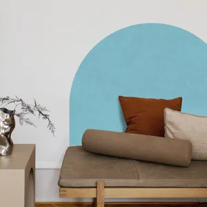 Boho blue arch wall sticker for living room bedroom home decor self adhesive PVC wallpaper