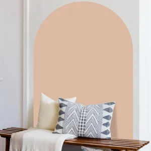 Boho arch wall sticker pink peel and stick wall mural home decor detail view nice