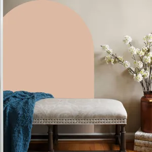 Boho arch wall sticker for living room bedroom home decor, self-adhesive PVC wall decal.