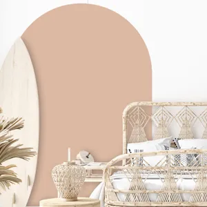 Boho arch wall sticker, peel and stick decal for living room bedroom aesthetic home decor.