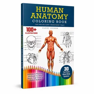 Human Anatomy Coloring Book For Adults Students Nurses Educational Science Anatomy Study And Coloring Practice Notebook