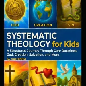 Copertina di teologia sistematica per bambini con dottrine cristiane e storie bibliche.